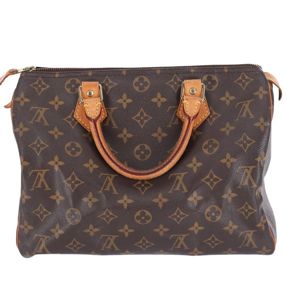 Louis Vuitton M41526 Speedy 30 Monogram Canvas Duffle Bag Brown - Picture 3 of 12